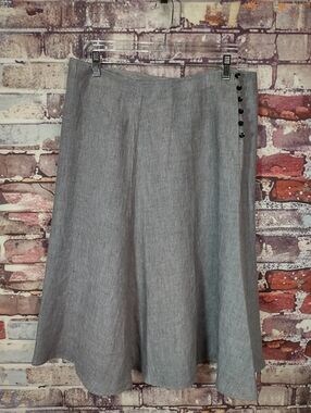 J.Jill Chambray Linen Skirt